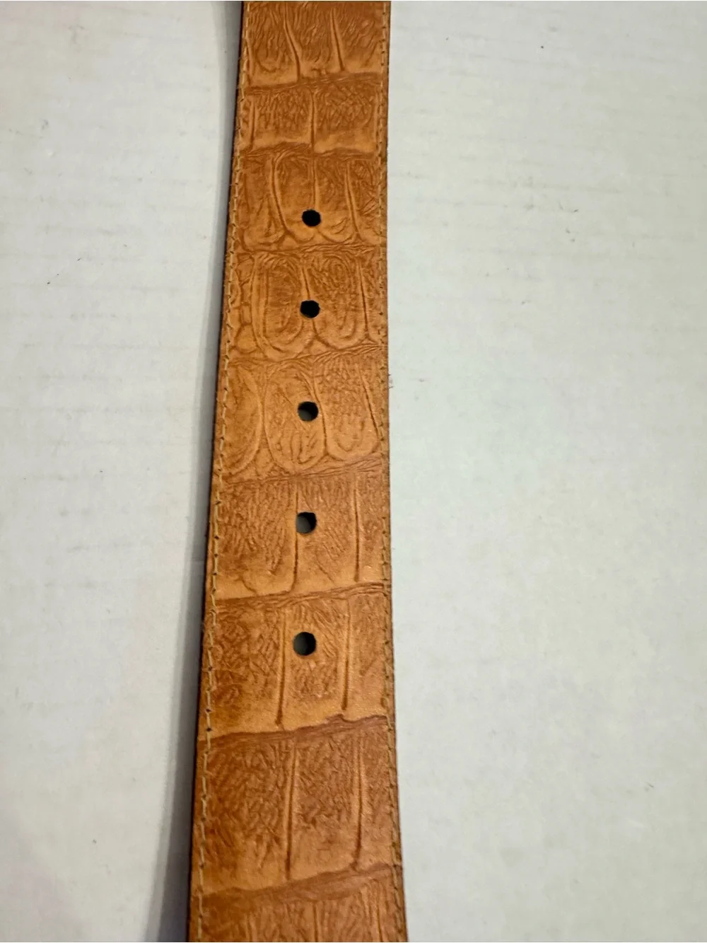 Martin Dingman Bill Water Buffalo Leather Belt Brown 30 USA Handcrafted 40395